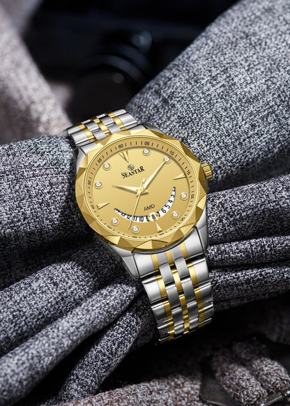 Seastar SS-2472M Stainless Steel Men's Watch - Seastar Watches-Stainless Steel-Seastar Men