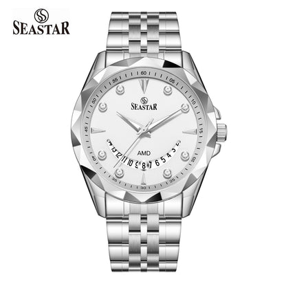 Seastar SS-2472M Stainless Steel Men's Watch - Seastar Watches-Stainless Steel-Seastar Men