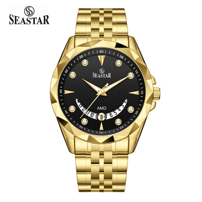 Seastar SS-2472M Stainless Steel Men's Watch - Seastar Watches-Stainless Steel-Seastar Men