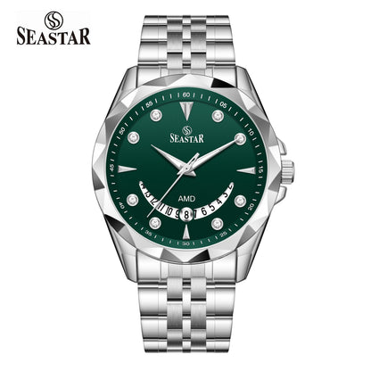 Seastar SS-2472M Stainless Steel Men's Watch - Seastar Watches-Stainless Steel-Seastar Men