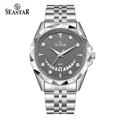 Seastar SS-2472M Stainless Steel Men's Watch - Seastar Watches-Stainless Steel-Seastar Men