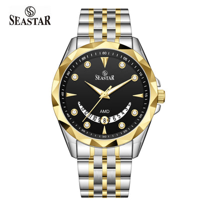 Seastar SS-2472M Stainless Steel Men's Watch - Seastar Watches-Stainless Steel-Seastar Men