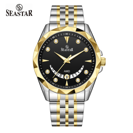 Seastar SS-2472M Stainless Steel Men's Watch - Seastar Watches-Stainless Steel-Seastar Men
