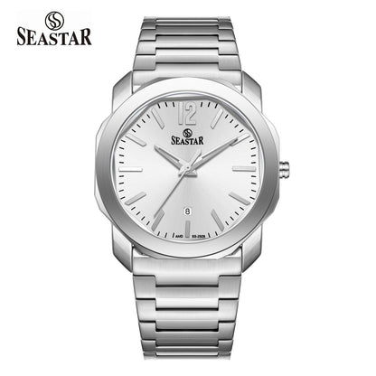 Seastar SS-2509M Stainless Steel Men's Luxury Watch - Seastar Watches-Stainless Steel-Seastar Men