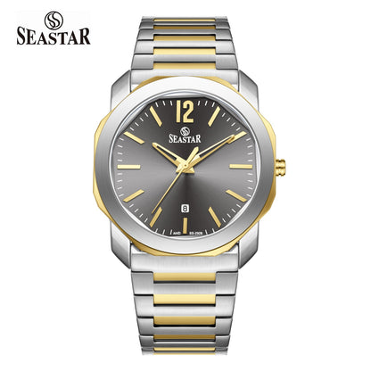 Seastar SS-2509M Stainless Steel Men's Luxury Watch - Seastar Watches-Stainless Steel-Seastar Men
