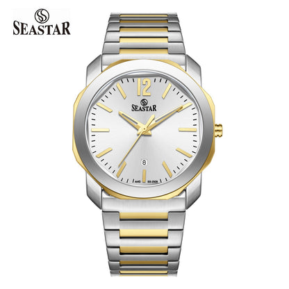 Seastar SS-2509M Stainless Steel Men's Luxury Watch - Seastar Watches-Stainless Steel-Seastar Men
