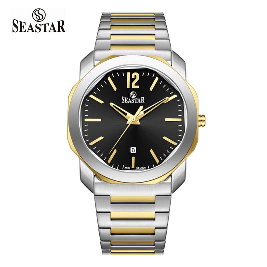 Seastar SS-2509M Stainless Steel Men's Luxury Watch - Seastar Watches-Stainless Steel-Seastar Men