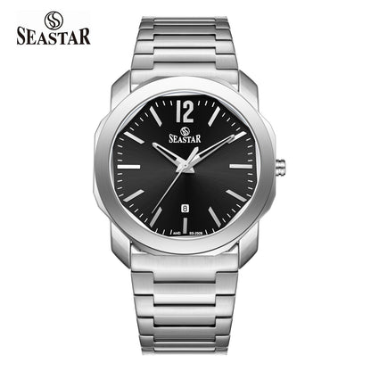 Seastar SS-2509M Stainless Steel Men's Luxury Watch - Seastar Watches-Stainless Steel-Seastar Men