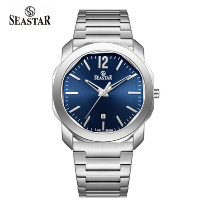 Seastar SS-2509M Stainless Steel Men's Luxury Watch - Seastar Watches-Stainless Steel-Seastar Men
