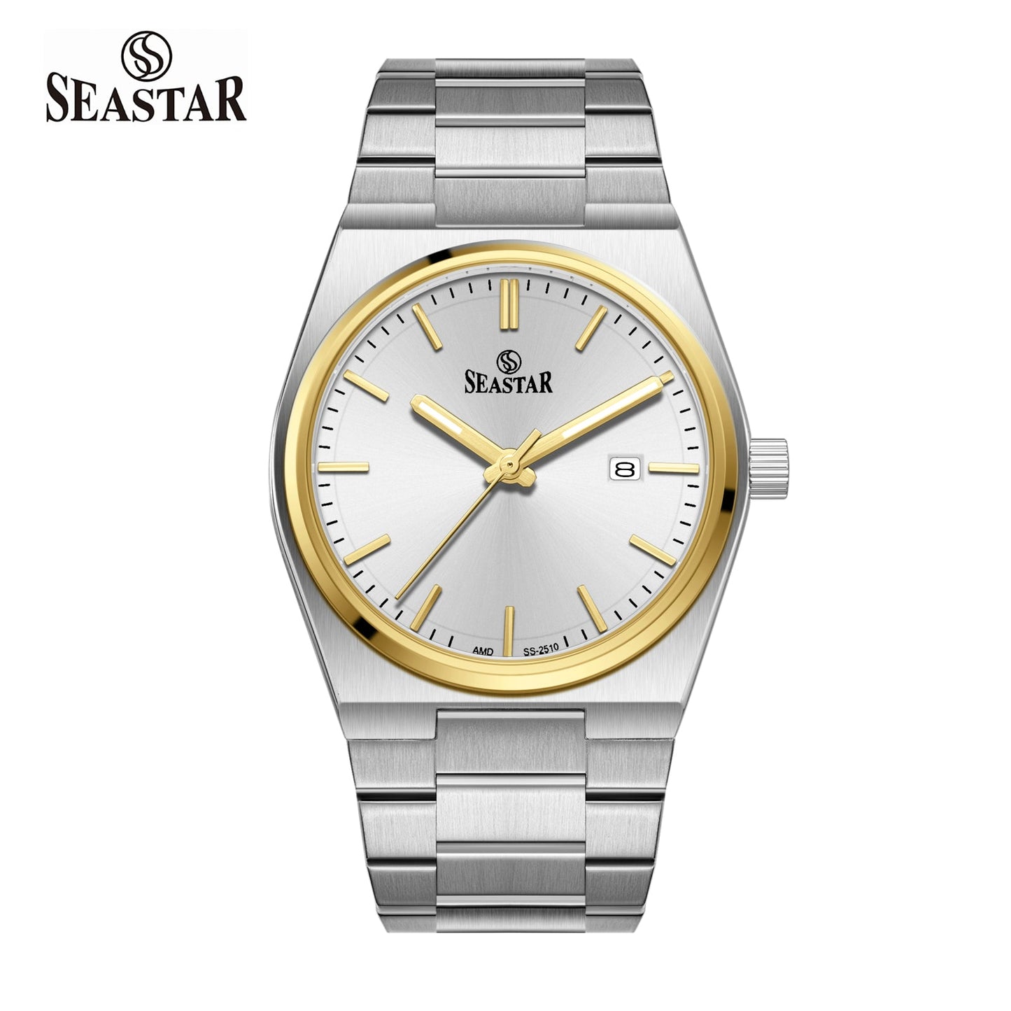 Seastar SS-2510M Minimalist Executive Stainless Steel Men's Luxury Watch - Seastar Watches-Stainless Steel-Seastar Men
