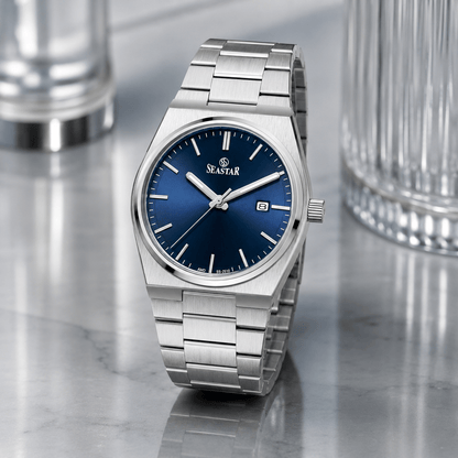 Seastar SS-2510M Minimalist Executive Stainless Steel Men's Luxury Watch - Seastar Watches-Stainless Steel-Seastar Men