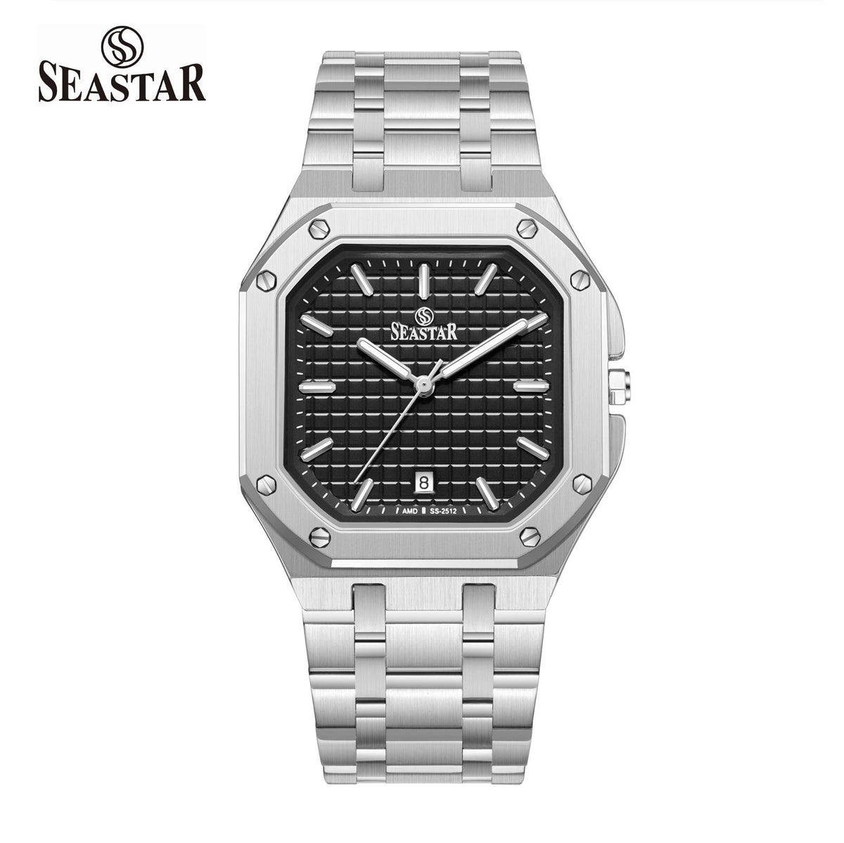 Seastar SS-2512M Japan Movement Premium Stainless Steel Chain Men's Watch - Seastar Watches-SEASTAR-Seastar Men