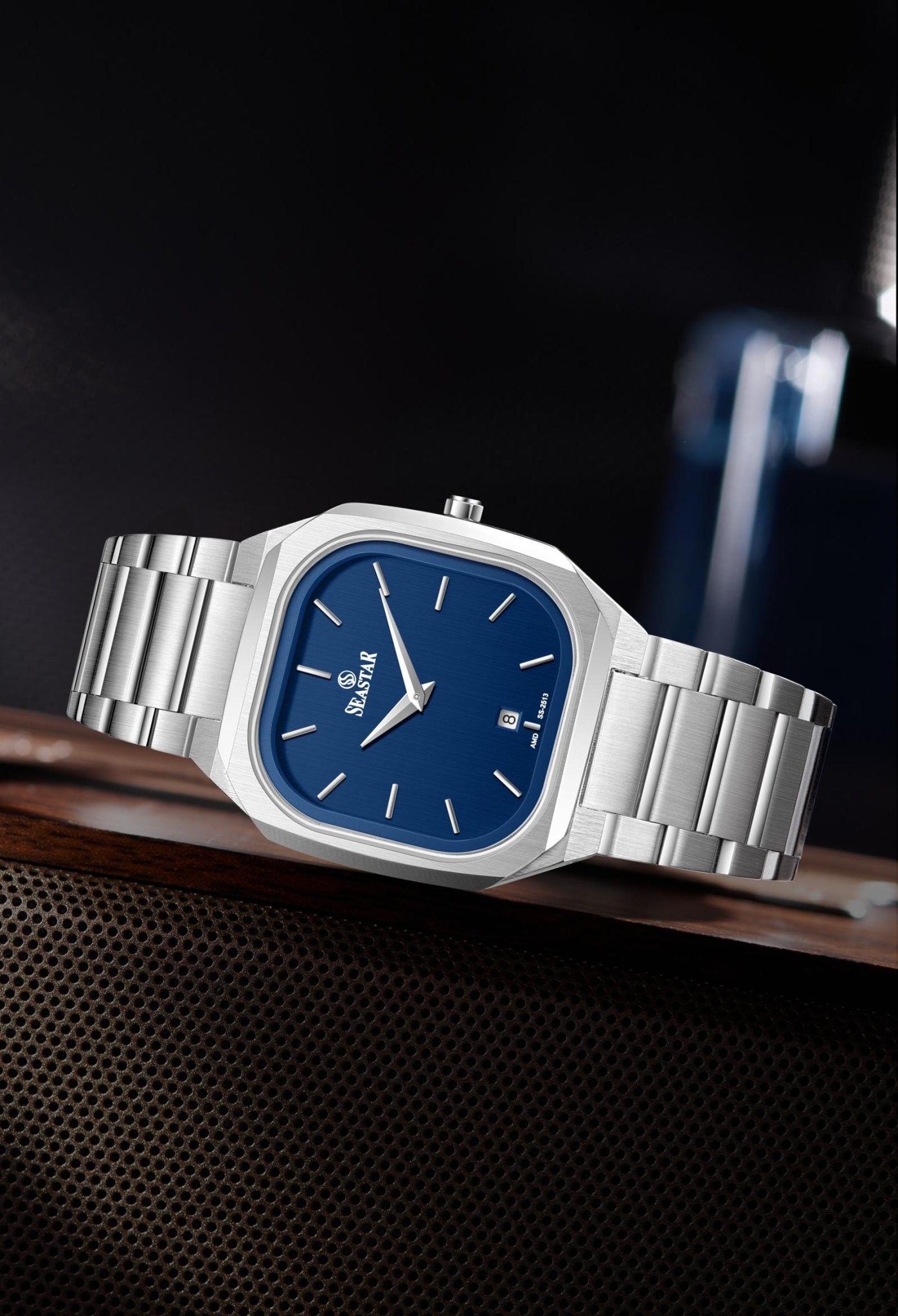 Seastar SS-2513M Premium Japan Movement Stainless Steel Chain Men's Watch - Seastar Watches-Stainless Steel-Seastar Men