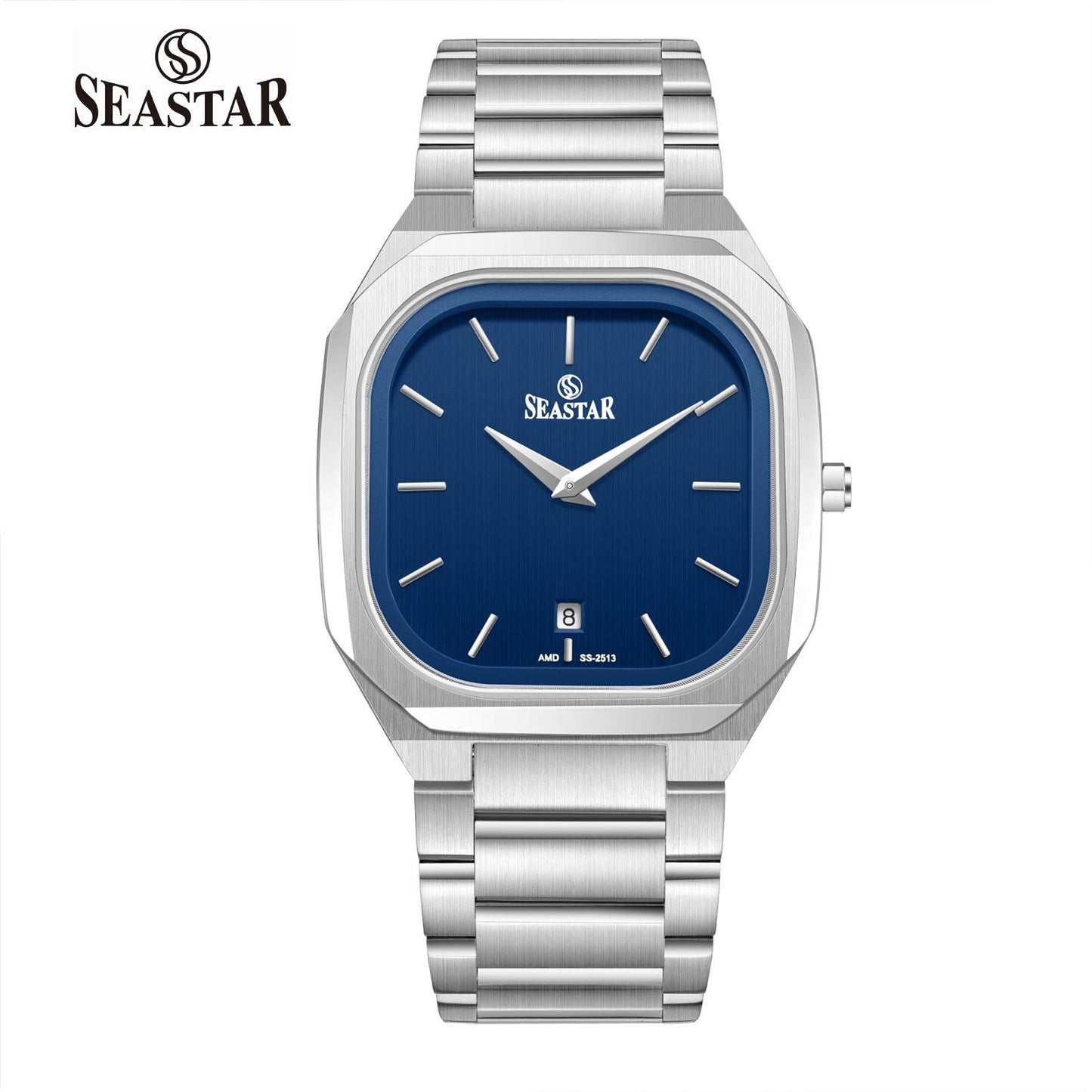 Seastar SS-2513M Premium Japan Movement Stainless Steel Chain Men's Watch - Seastar Watches-Stainless Steel-Seastar Men
