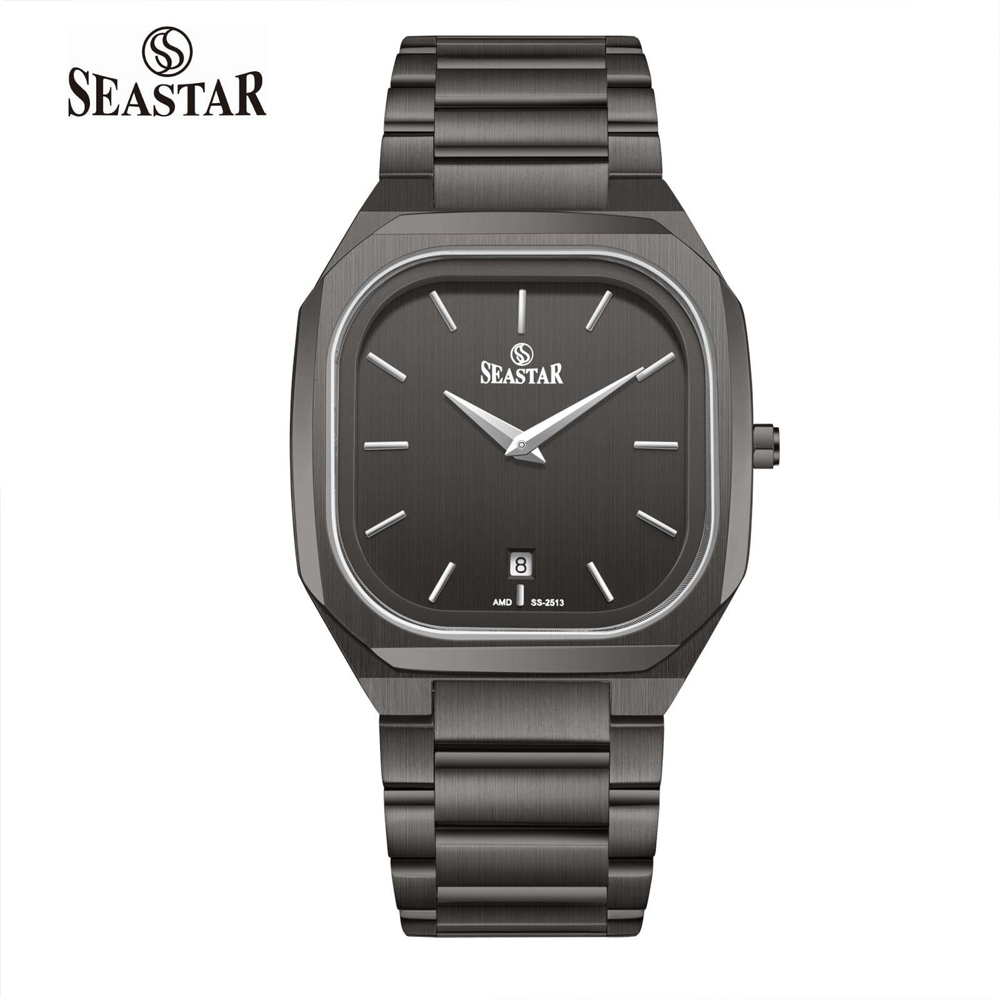 Seastar SS-2513M Premium Japan Movement Stainless Steel Chain Men's Watch - Seastar Watches-Stainless Steel-Seastar Men