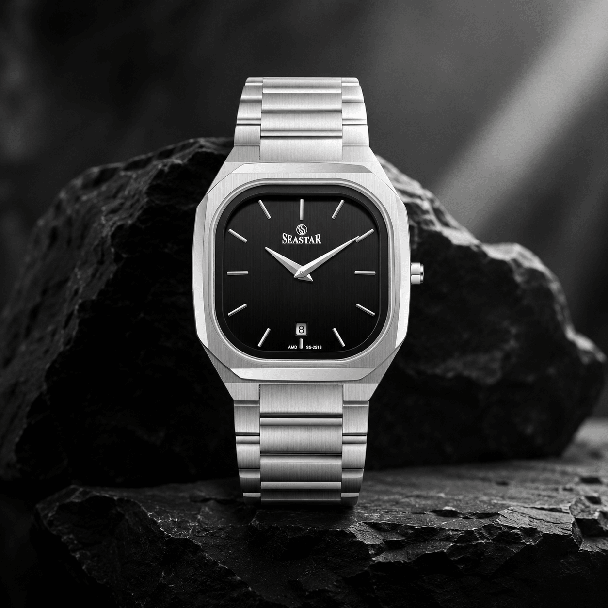 Seastar SS-2513M Premium Japan Movement Stainless Steel Chain Men's Watch - Seastar Watches-Stainless Steel-Seastar Men