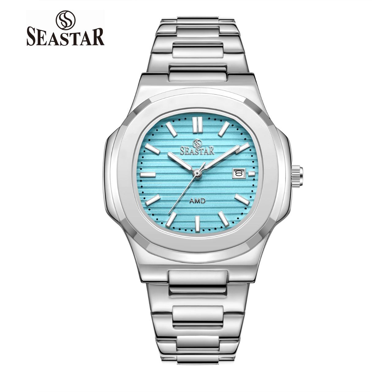 SEASTAR SS-9489 Men's Silver Stainless Steel Luxury Watch - Seastar Watches-Stainless Steel-Seastar Men