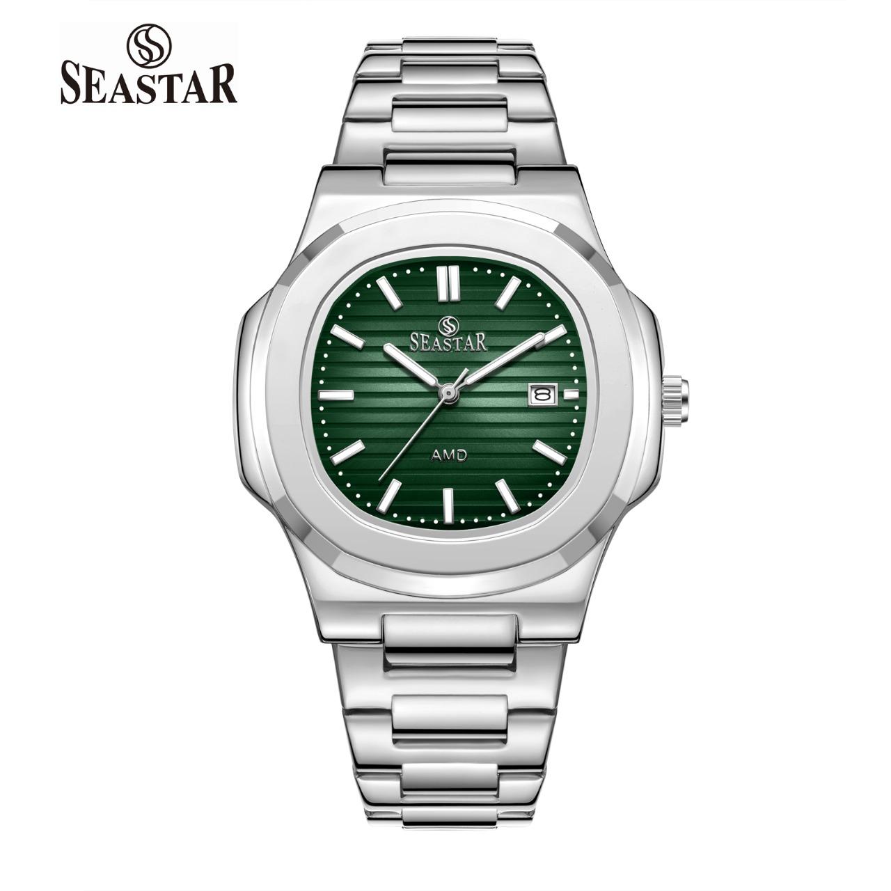 SEASTAR SS-9489 Men's Silver Stainless Steel Luxury Watch - Seastar Watches-Stainless Steel-Seastar Men