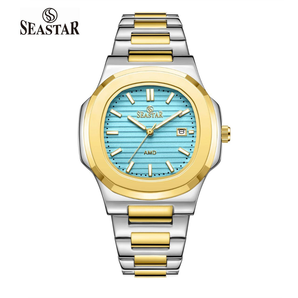 SEASTAR SS-9489 Men's Two Tone Stainless Steel Luxury Watch - Seastar Watches-SEASTAR-Seastar Men