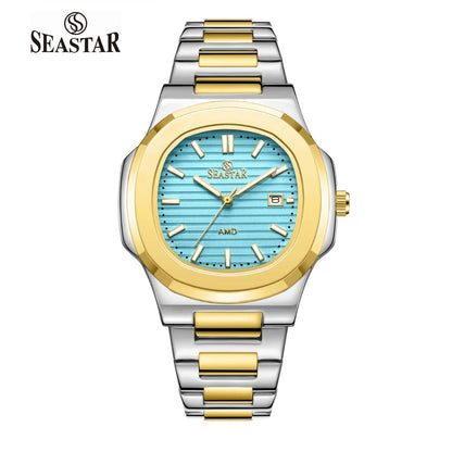 SEASTAR SS-9489 Men's Two Tone Stainless Steel Luxury Watch - Seastar Watches-SEASTAR-Seastar Men