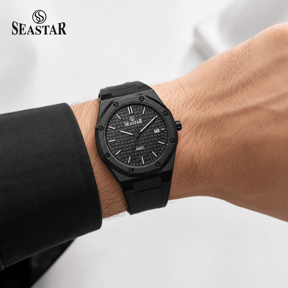 SS 2444M Silicone Straps Men's Sports Watch - Seastar Watches-Seastar Watches-