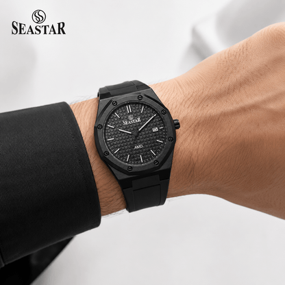 SS 2444M Silicone Straps Men's Sports Watch - Seastar Watches-Seastar Watches-