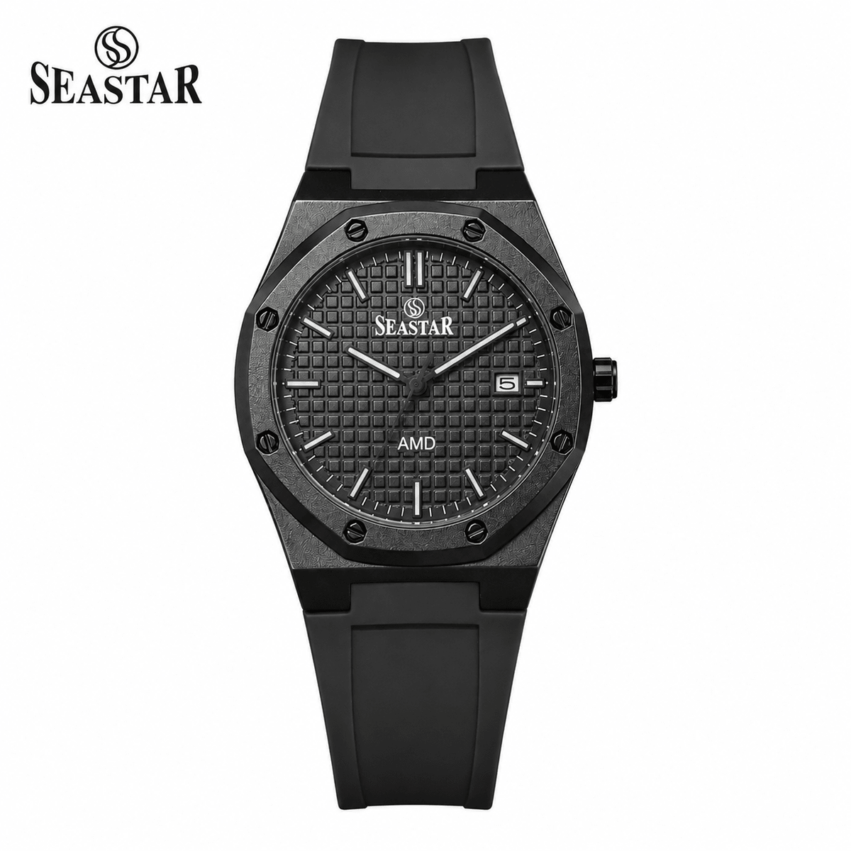 SS 2444M Silicone Straps Men's Sports Watch - Seastar Watches-Seastar Watches-