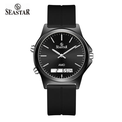 SS-2481M Dual-Display Sport Watch | Premium Silicone Strap Edition - Seastar Watches-Sports-Seastar Men