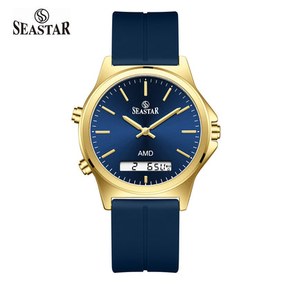 SS-2481M Dual-Display Sport Watch | Premium Silicone Strap Edition - Seastar Watches-Sports-Seastar Men