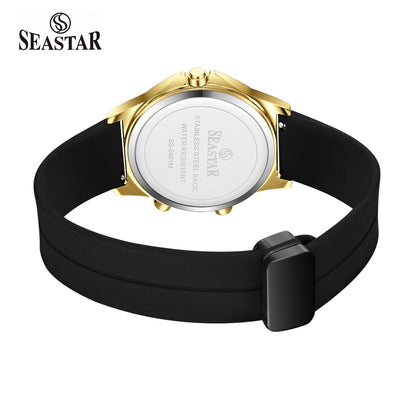 SS-2481M Dual-Display Sport Watch | Premium Silicone Strap Edition - Seastar Watches-Sports-Seastar Men