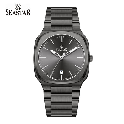 SS-2504M Stainless Steel Edition Chain & Sunray Dial Men's Watch - Seastar Watches-Stainless Steel-Seastar Men