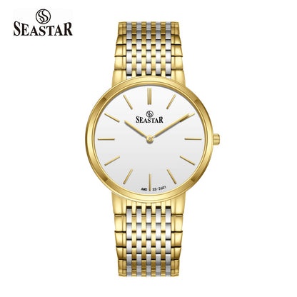 SS-2601M Ultra-Slim Men's Steel - Seastar Watches-Stainless Steel-Seastar Men