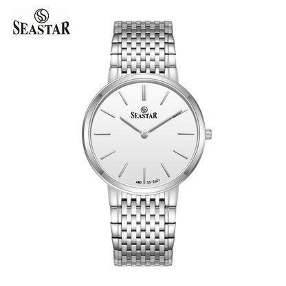 SS-2601M Ultra-Slim Men's Steel - Seastar Watches-Stainless Steel-Seastar Men