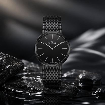 SS-2601M Ultra-Slim Men's Steel - Seastar Watches-Stainless Steel-Seastar Men