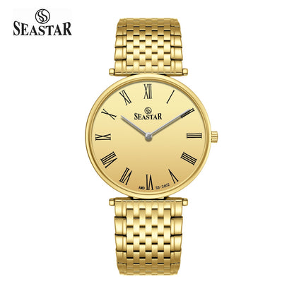 SS-2602M Roman Classic Men's Steel - Seastar Watches-Stainless Steel-Seastar Men