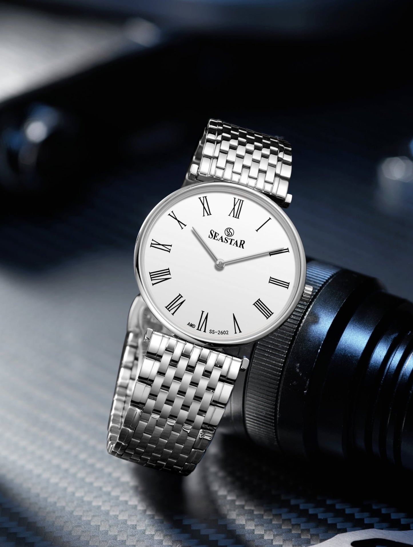 SS-2602M Roman Classic Men's Steel - Seastar Watches-Stainless Steel-Seastar Men