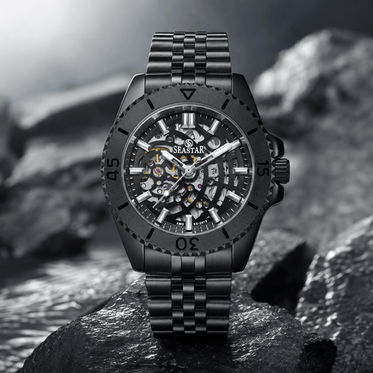 SS-2619M Automatic Skeleton Men's Stainless Steel - Seastar Watches-Stainless Steel-Seastar Men
