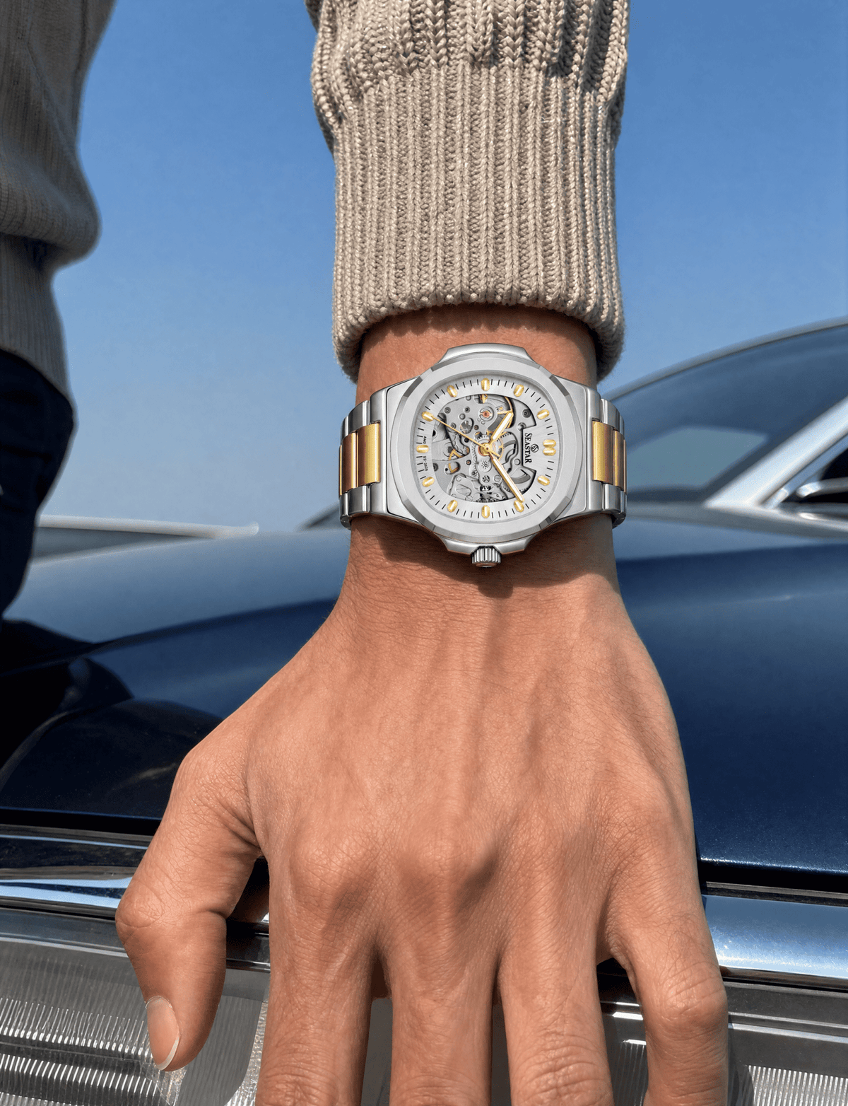 SS-2626M Mechanical Dial Automatic Stainless Steel Men’s Watch - Seastar Watches-Seastar Watches-
