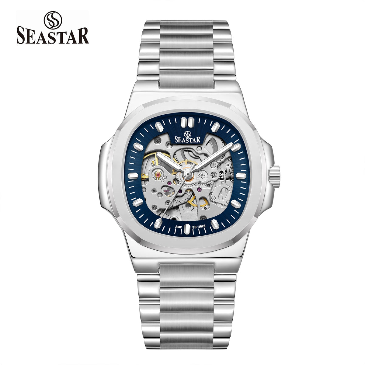 SS-2626M Mechanical Dial Automatic Stainless Steel Men’s Watch - Seastar Watches-Seastar Watches-