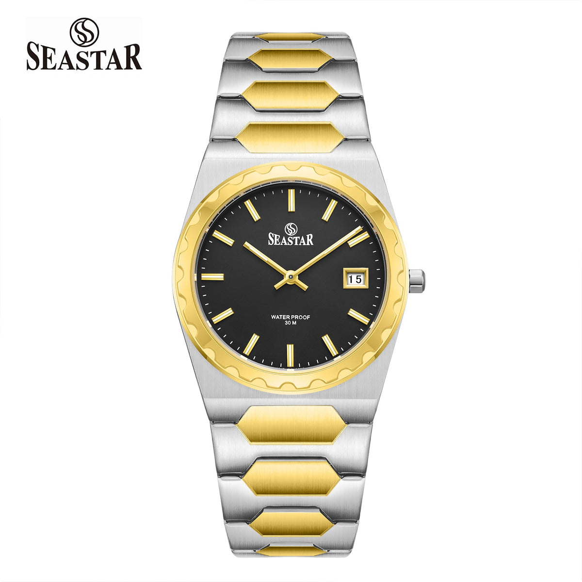 SS-2635 Men’s Stainless Steel Date Watch - Seastar Watches-Seastar Watches-