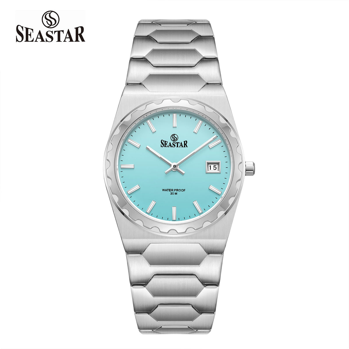 SS-2635 Men’s Stainless Steel Date Watch - Seastar Watches-Seastar Watches-