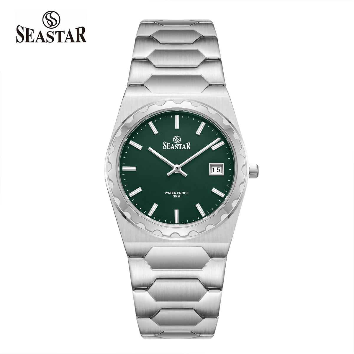 SS-2635 Men’s Stainless Steel Date Watch - Seastar Watches-Seastar Watches-